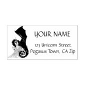 Unicorn Blue Dragon Yin Yang Spiral Permastempel (Design)