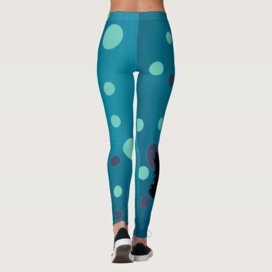 Unicorn Blue Leggings (Rückseite)