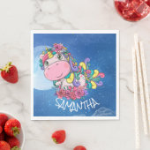 Unicorn Blue Moon Serviette (Beispiel)
