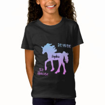 Unicorn Blue Pink Pastel Colorful Rainbow