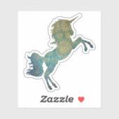 Unicorn-Blues Aufkleber (Blatt)