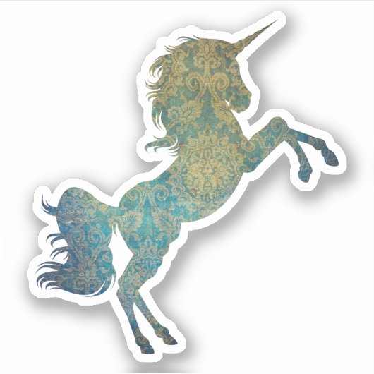 Unicorn-Blues Aufkleber (Vorderseite)