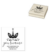 Unicorn Blumenkronenstars Eyelash Gummistempel (Stempel)