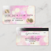 Unicorn boho art Kreditkarte Stil Gold Visitenkarte (Vorne/Hinten)