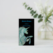 Unicorn Boho Style Visitenkarte (Stehend Vorderseite)