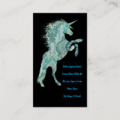 Unicorn Boho Style Visitenkarte (Rückseite)
