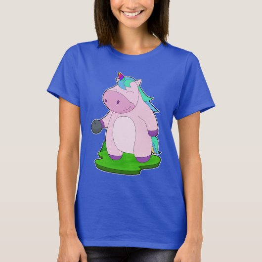 Unicorn Bowling Bowling Ball T-Shirt (Vorderseite)