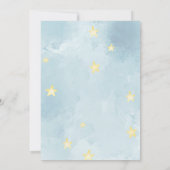 Unicorn Boy Girl Twinkle Little Star Gender Reveal Einladung (Rückseite)