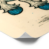 Unicorn & Brain Monster Poster (Ecke)