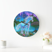 Unicorn Bridge Wall Clock Große Wanduhr (Zuhause)