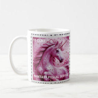 UNICORN-BRIEFMARKE-TASSE KAFFEETASSE