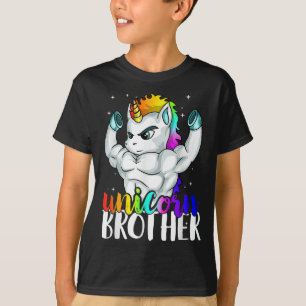 Unicorn Brother Sister to Big Bro Brothercorn Chri T-Shirt