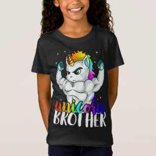 Unicorn Brother Sister to Big Bro Brothercorn Chri T-Shirt