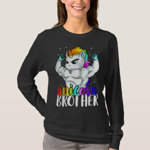 Unicorn Brother Sister to Big Bro Brothercorn Chri T-Shirt