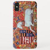UNICORN Brown Parchment Monogram Case-Mate iPhone Hülle (Rückseite)
