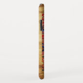 UNICORN Brown Parchment Monogram Case-Mate iPhone Hülle (Hinten/Rechts)