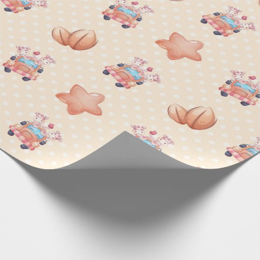 Unicorn Buddies Muster Geschenkpapier (Ecke)