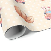 Unicorn Buddies Muster Geschenkpapier (Rolleneckpunkt)