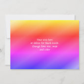 Unicorn Butterfets Danke, dass ihr Foto Card Dankeskarte (Rückseite)