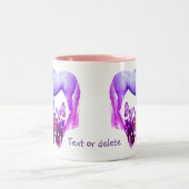 Unicorn Butterfys Fantasy Art Personalisiert Zweifarbige Tasse (Mittel)