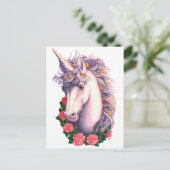 Unicorn Cameo Postkarte (Stehend Vorderseite)