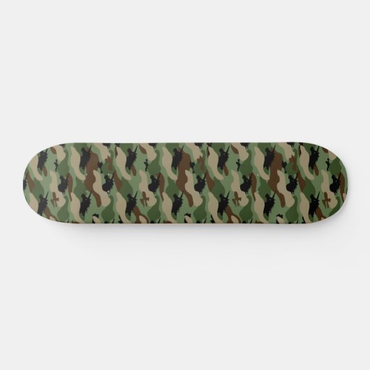 Unicorn Camouflage Skateboard (Horizontal)