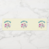 Unicorn Candy Birthday Party Sweet Lovers Wasserflaschenetikett (Einzelnes Label)