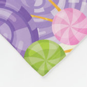 Unicorn Candy Print Fleecedecke (Ecke)