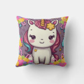 Unicorn Candy Print Kissen (Rückseite)