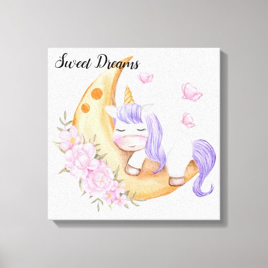 Unicorn Canvas Print Leinwanddruck (Vorderseite)