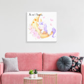 Unicorn Canvas Print Leinwanddruck (Insitu (Wohnzimmer))