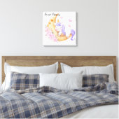 Unicorn Canvas Print Leinwanddruck (Insitu (Schlafzimmer))