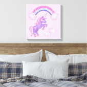 Unicorn Canvas Print Leinwanddruck (Insitu (Schlafzimmer))