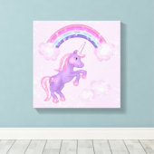 Unicorn Canvas Print Leinwanddruck (Insitu (Holzboden))