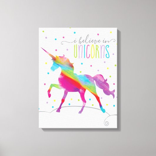 Unicorn Canvas Print Leinwanddruck (Vorderseite)