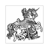 Unicorn Carousel Pferd Gummistempel (Prägung)