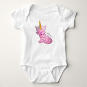 Unicorn Cat Baby Strampler (Vorderseite)
