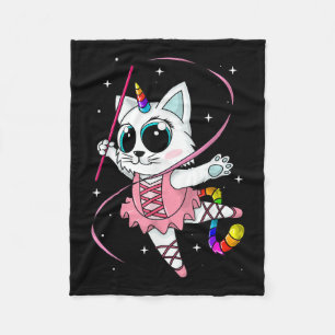 Unicorn Cat Cati Corn Kittycorn Niedlich Kitty Rai Fleecedecke