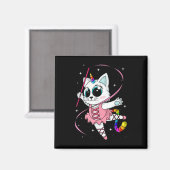 Unicorn Cat Cati Corn Kittycorn Niedlich Kitty Rai Magnet (Vorderseite/Rückseite)