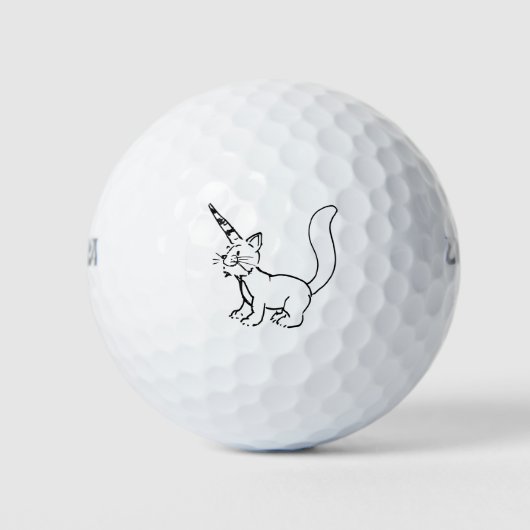 Unicorn Cat Golfball (Vorderseite)