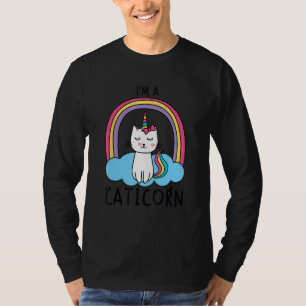 Unicorn Cat I bin ein Caticorn Girl Unicorn Rainbo T-Shirt