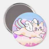 Unicorn Cat Magnet (Vorderseite/Rückseite)
