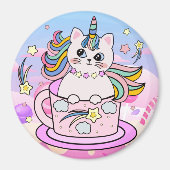 Unicorn Cat Magnet (Vorne)