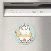 Unicorn Cat Magnet (In Situ (Geschirrspüler))