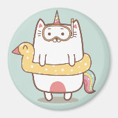Unicorn Cat Magnet (Vorne)