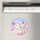 Unicorn Cat Magnet (In Situ (Geschirrspüler))