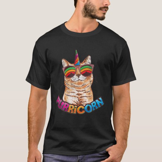 Unicorn Cat T-Shirt (Vorderseite)
