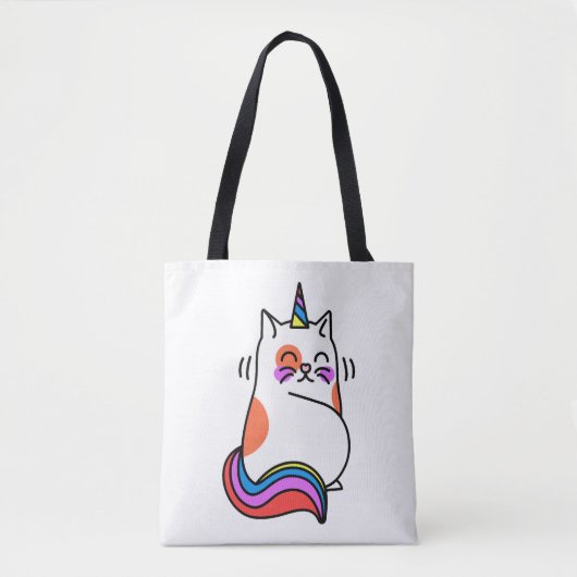 Unicorn Cat Tasche (Vorderseite)
