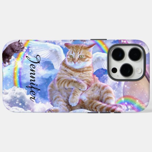 Unicorn - Caticorn Case-Mate iPhone Hülle (Rückseite (Horizontal))