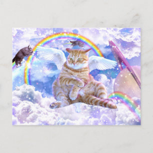 Unicorn - Caticorn Postkarte